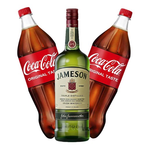 Jameson Irish Whiskey 70cl with Coca-Cola Mixer